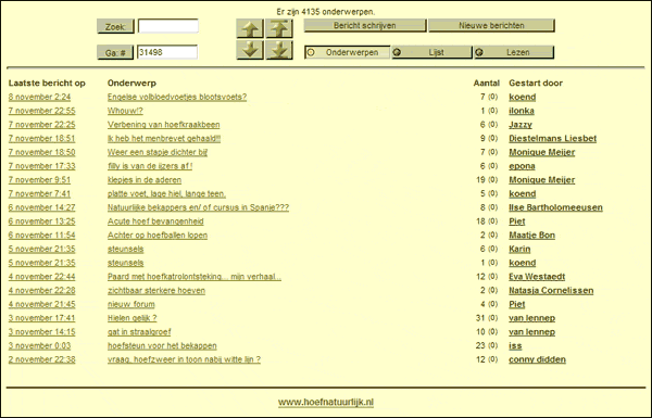 Snapshot Onderwerpen