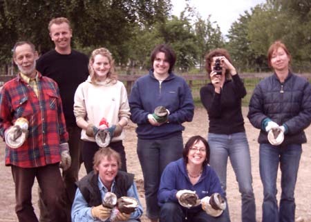 Happy trimming group in Belgium