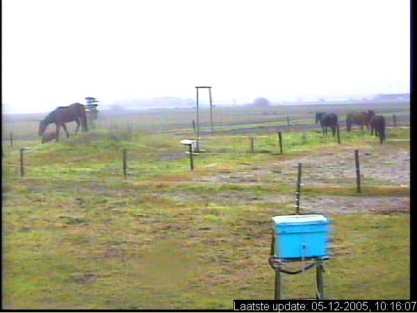 De webcam keek toe tijdens het experiment